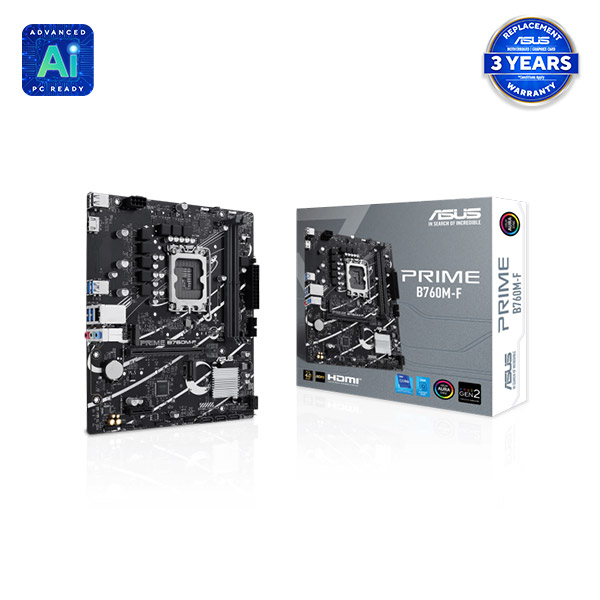 ASUS PRIME B760M-F LGA1700 Micro-ATX Motherboard